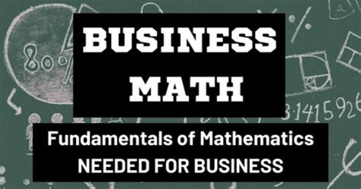 Does owning a business require math?