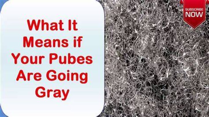 Does pubic hair turn gray with age?