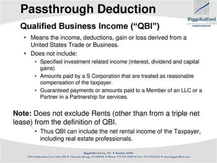 Does qualified business income include rental?