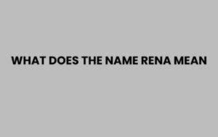 Does Rena mean fox?