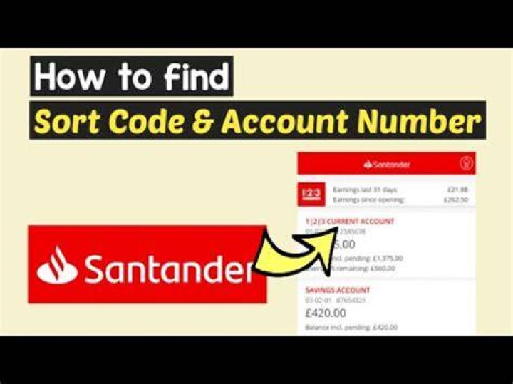 Does Santander use sort codes?
