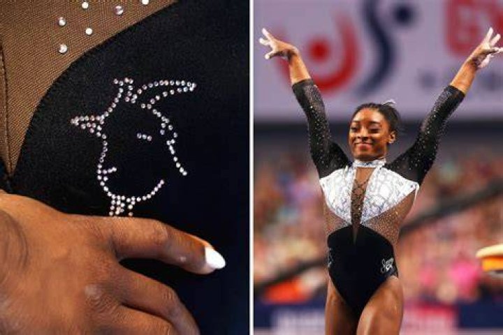 Does Simone Biles wear a goat?