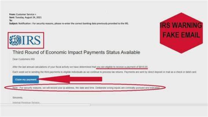 Does the IRS send emails about stimulus?