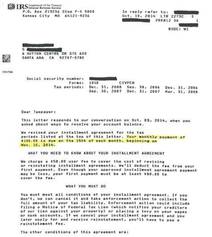 Does the IRS send letters about offset?