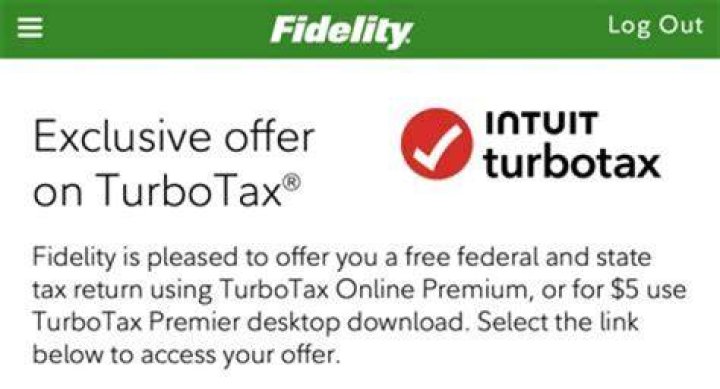 Does TurboTax link to Fidelity?