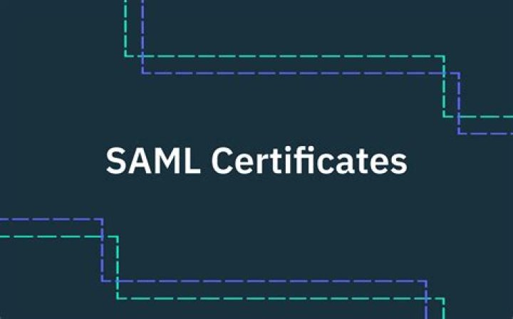 How are certificates used in SAML?