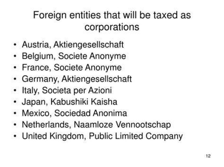 How are foreign entities taxed?