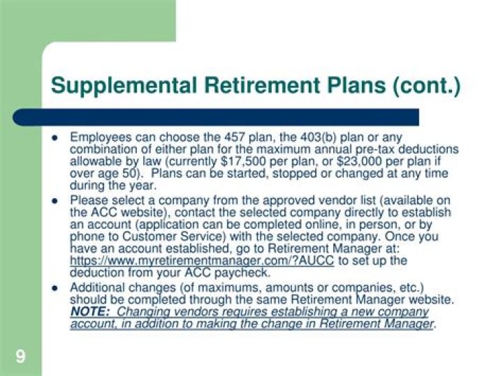 How are supplemental retirement plans taxed?