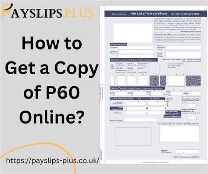 How can I access my P60 online?