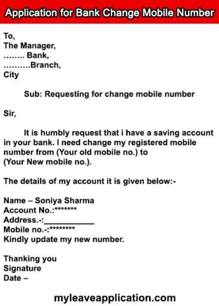How can I change my bank account phone number?