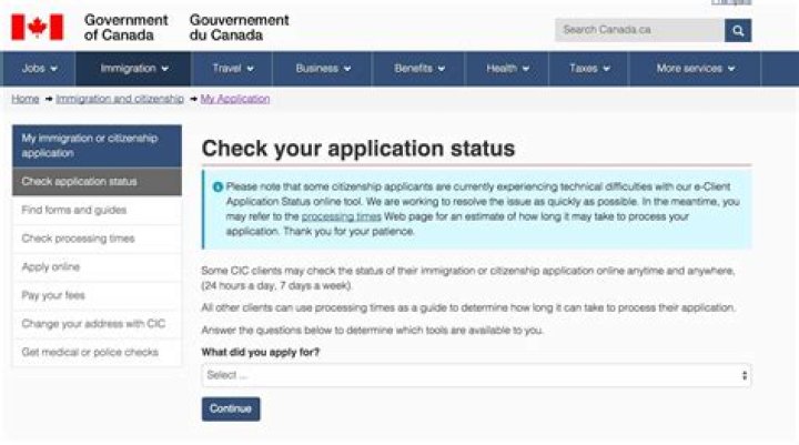 How can I check my application status online?