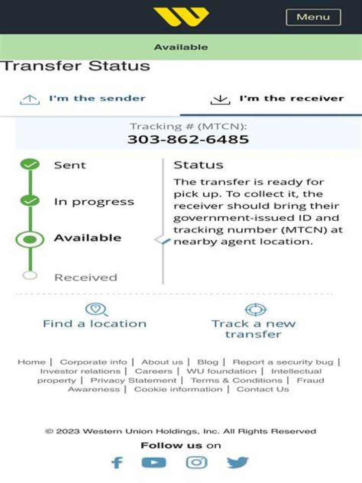 How can I check my transfer status?