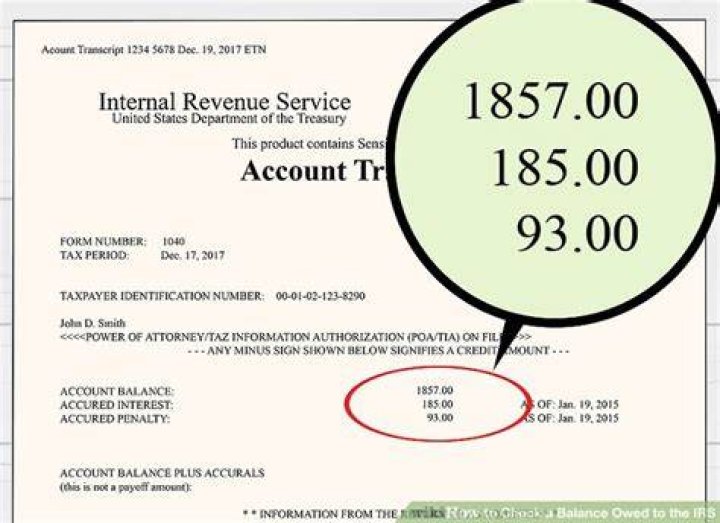 How can I check the balance owed to the IRS?