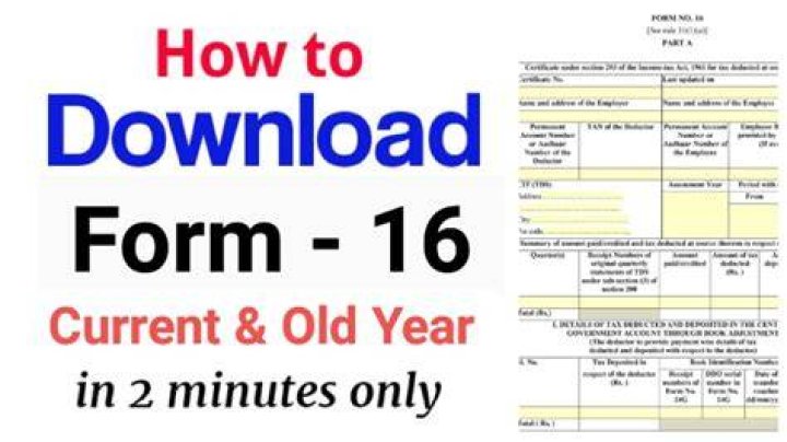 How can I download my old form 16?