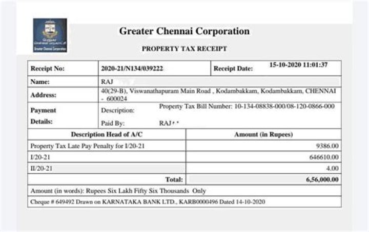 How can I download my property tax receipt from Ahmedabad?