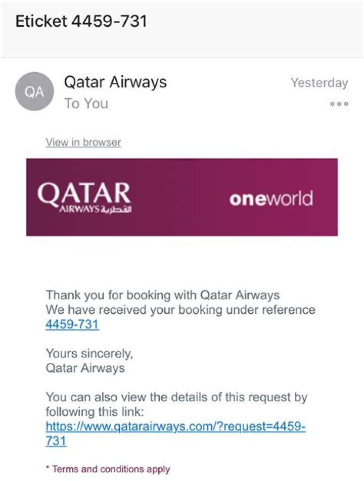 How can I email Qatar Airways?