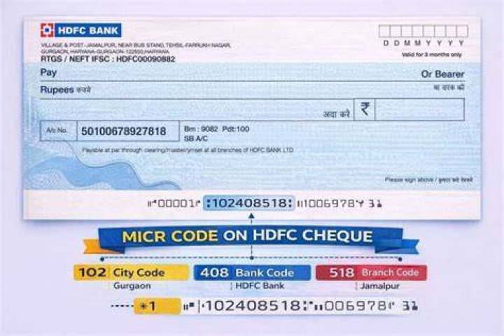 How can I find my HDFC MICR code?