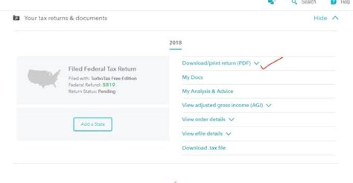 How can I get a copy of my 2018 federal tax return?