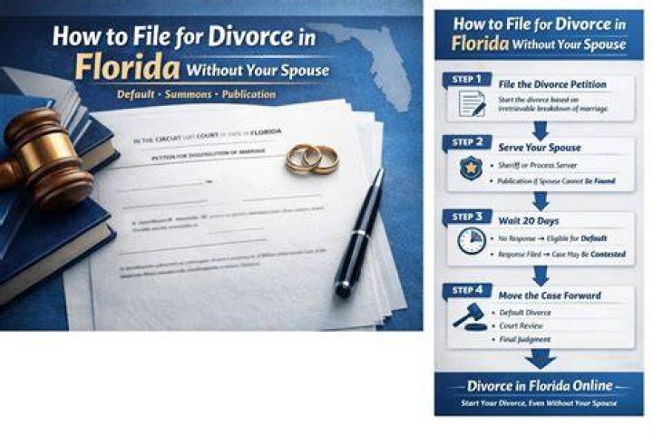 How can I get a divorce without my spouse in Florida?