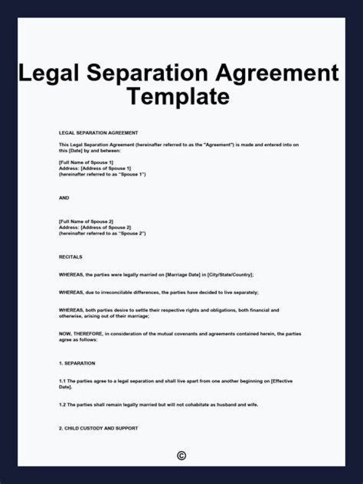 How can I get a legal separation from my husband?