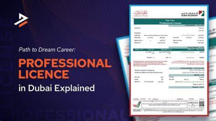 How can I get professional license in UAE?