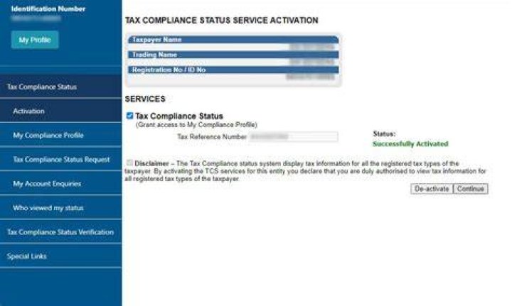 How can I get tax clearance online?