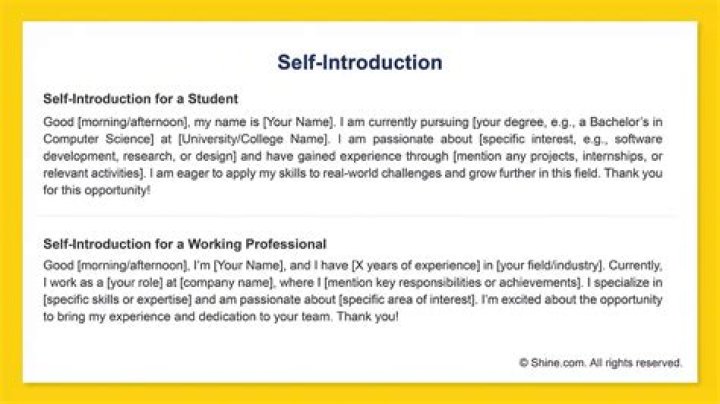 How can I introduce myself in visa interview?