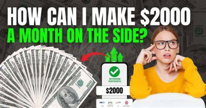 How can I make $2000 a month from home?