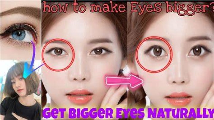How can I make my big eyes naturally beautiful?