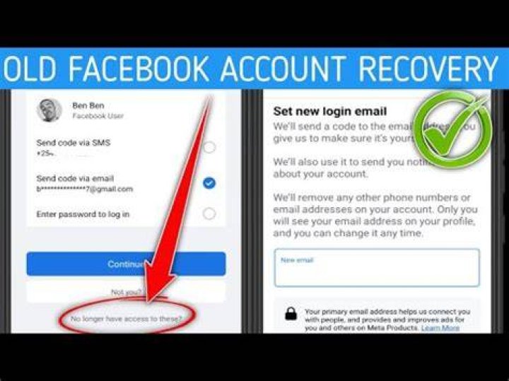 How can I recover my old Facebook account without email and password?