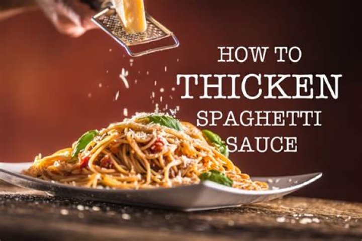 How can I thicken my spaghetti sauce?
