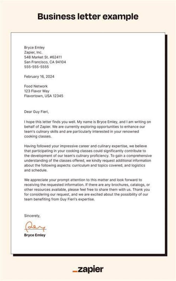 How can I write a business letter?