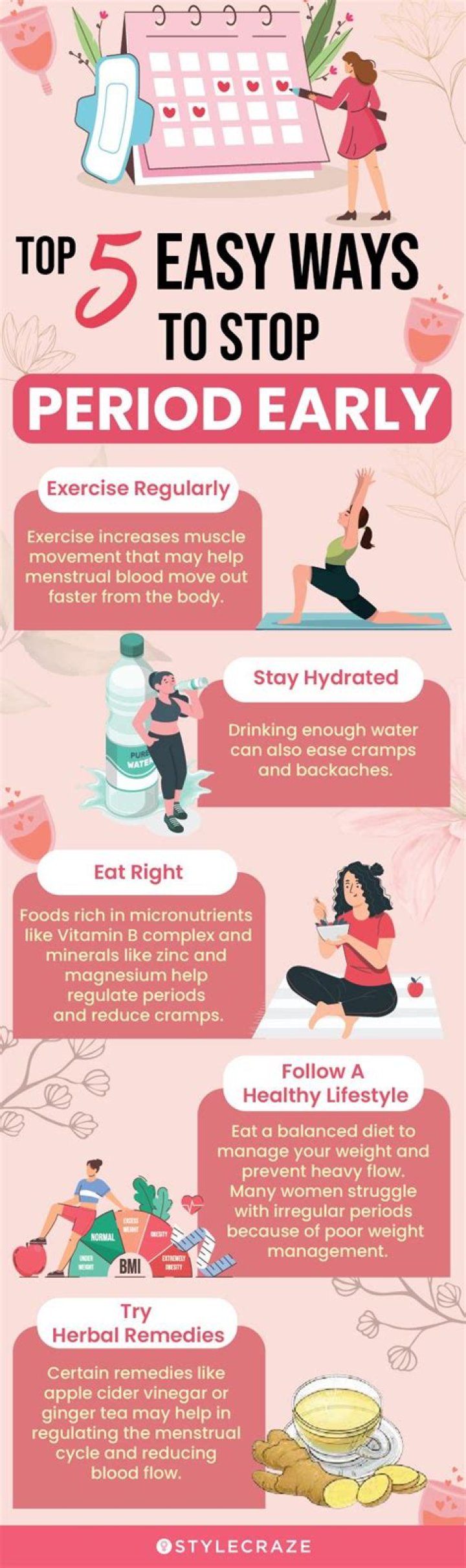 How can you stop your period permanently without surgery?