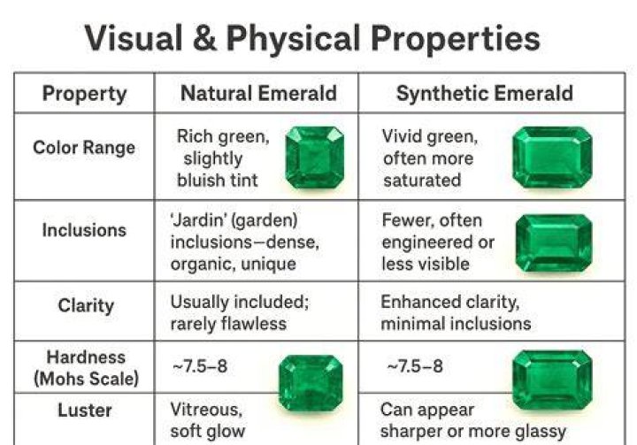 How can you tell if a emerald is synthetic?