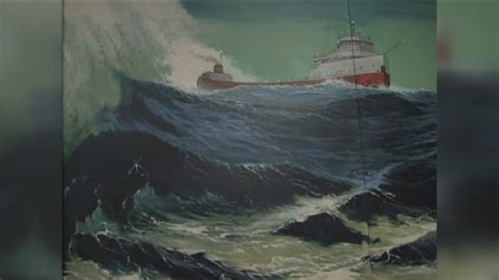 How deep of water did the Edmund Fitzgerald sank in?