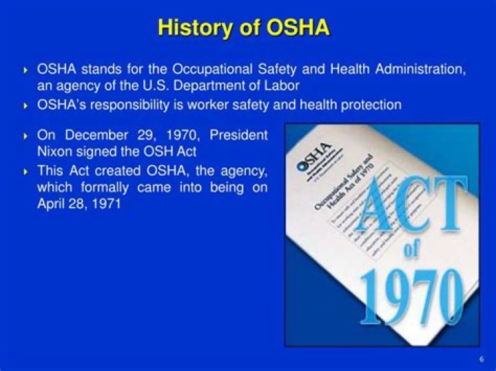 How did OSHA start?