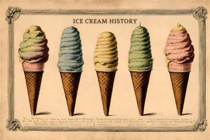 How did they make ice cream in the 1700s?