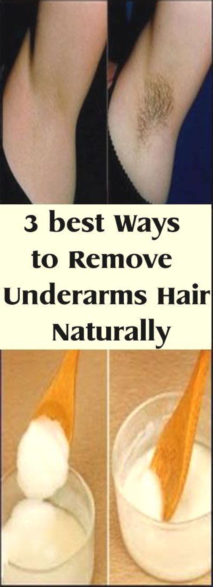 How do actors remove underarm hair?