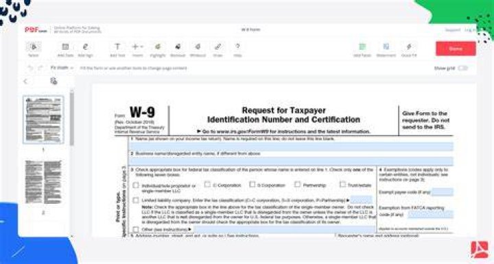 How do freelancers fill out w9?