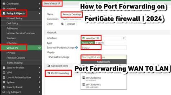 How do I allow port forwarding on my firewall?