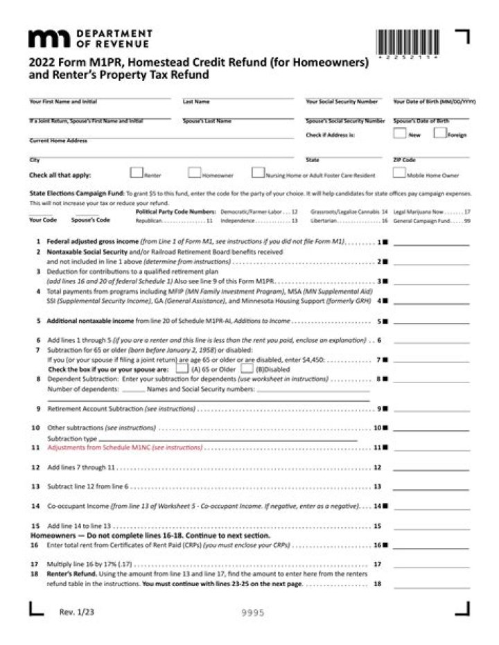 How do I amend an M1PR form?