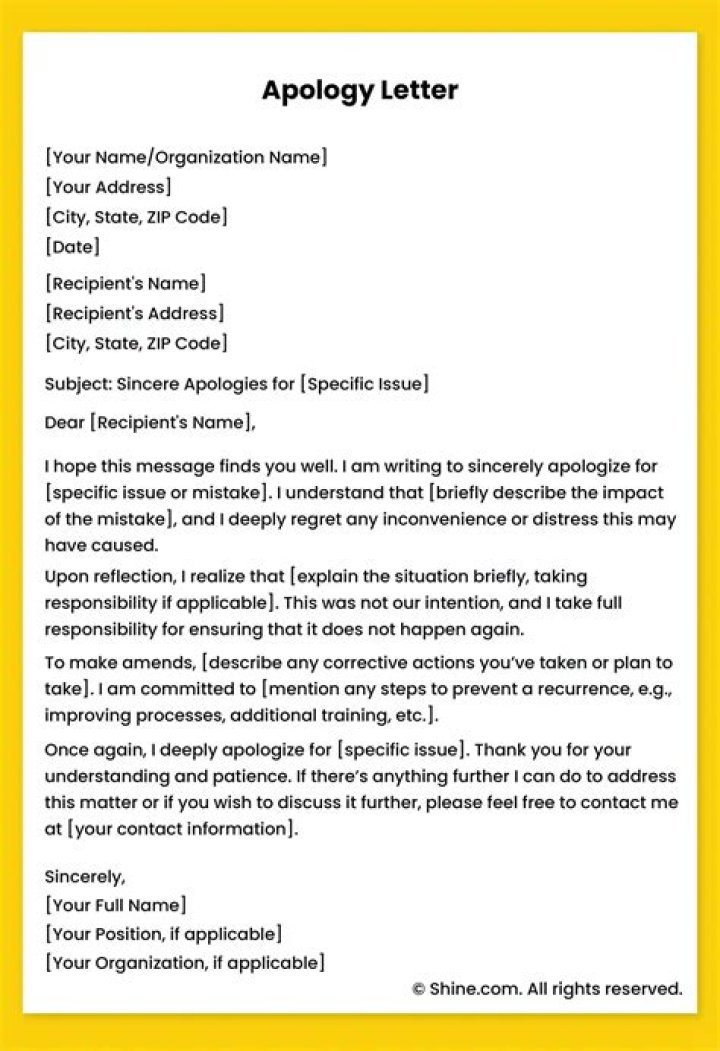 How do I apologize for sending a document late?