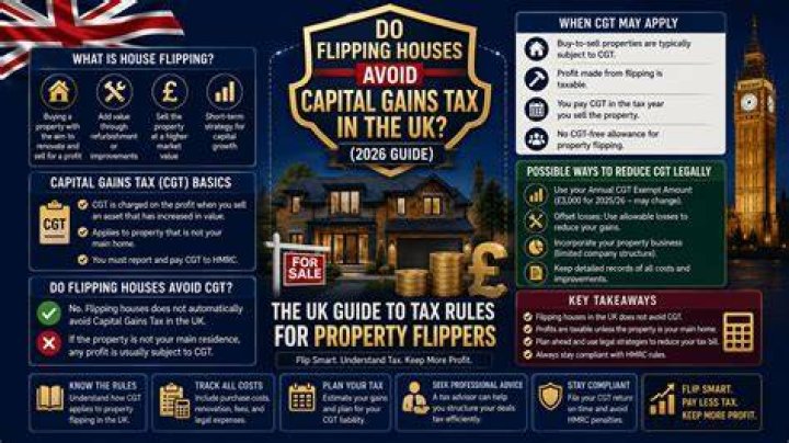 How do I avoid capital gains tax when flipping a house?