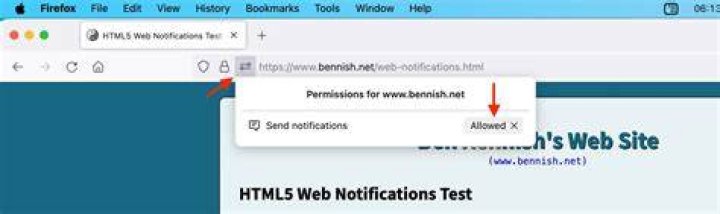 How do I block notifications from a specific website?