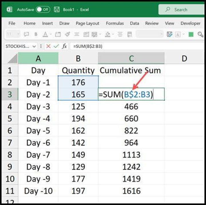 How do I calculate daily value in Excel?