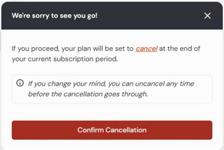How do I cancel my skywalk subscription?