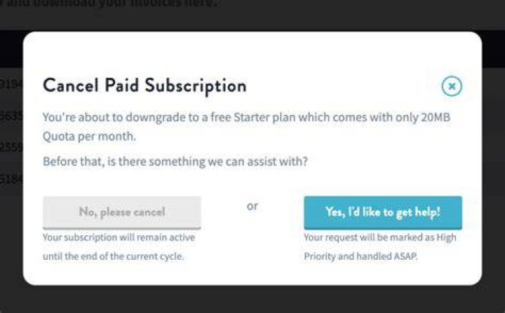 How do I cancel my subscription to services?