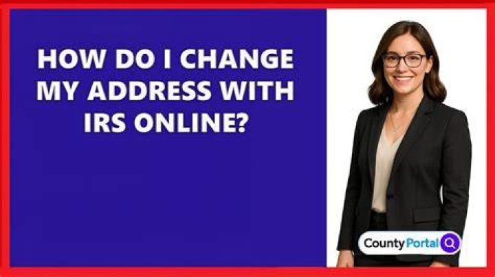 How do I change my address with the IRS right now?