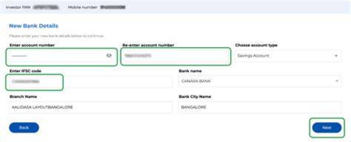 How do I change my bank account for clear tax?