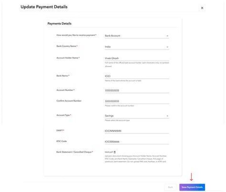 How do I change my bank account for payroll?